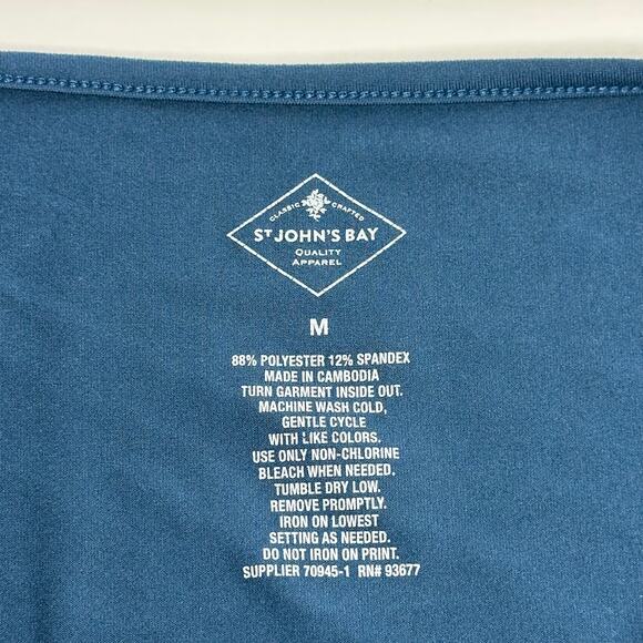 St. John's Bay Blue Thankful Thanksgiving Fall Dress Womens Size Medium M Floral - Picture 8 of 10